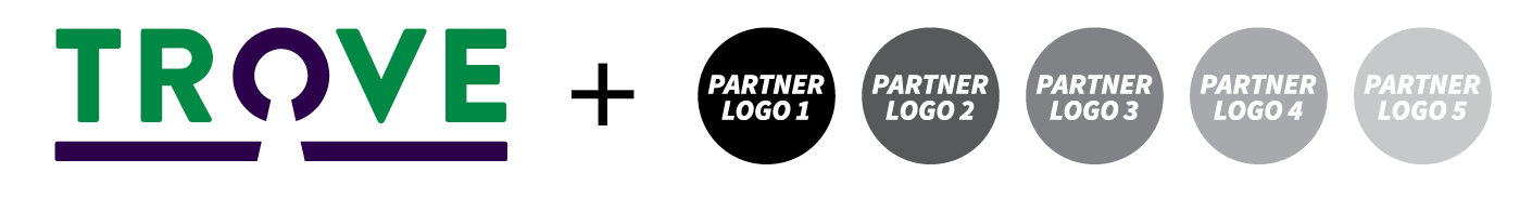 Trove logo and Partner logos x 5