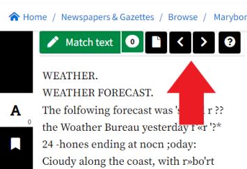 Next and Previous article selection buttons in Newspaper viewer