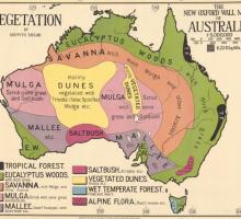 1920s era vegetation map of Australia