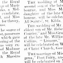 06 Dec 1900 - APPROACHING MARRIAGES. - Trove