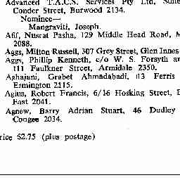 15 Dec 1977 - REGISTRATION OF TAX AGENTS LIST, AS AT 30 JUNE, 1977 