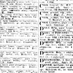 10 Mar 1927 Classified Advertising Trove