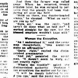 23 Aug 1919 - A HAIR-BREADTH ESCAPE. - Trove