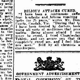 11 Jan 1912 Advertising Trove
