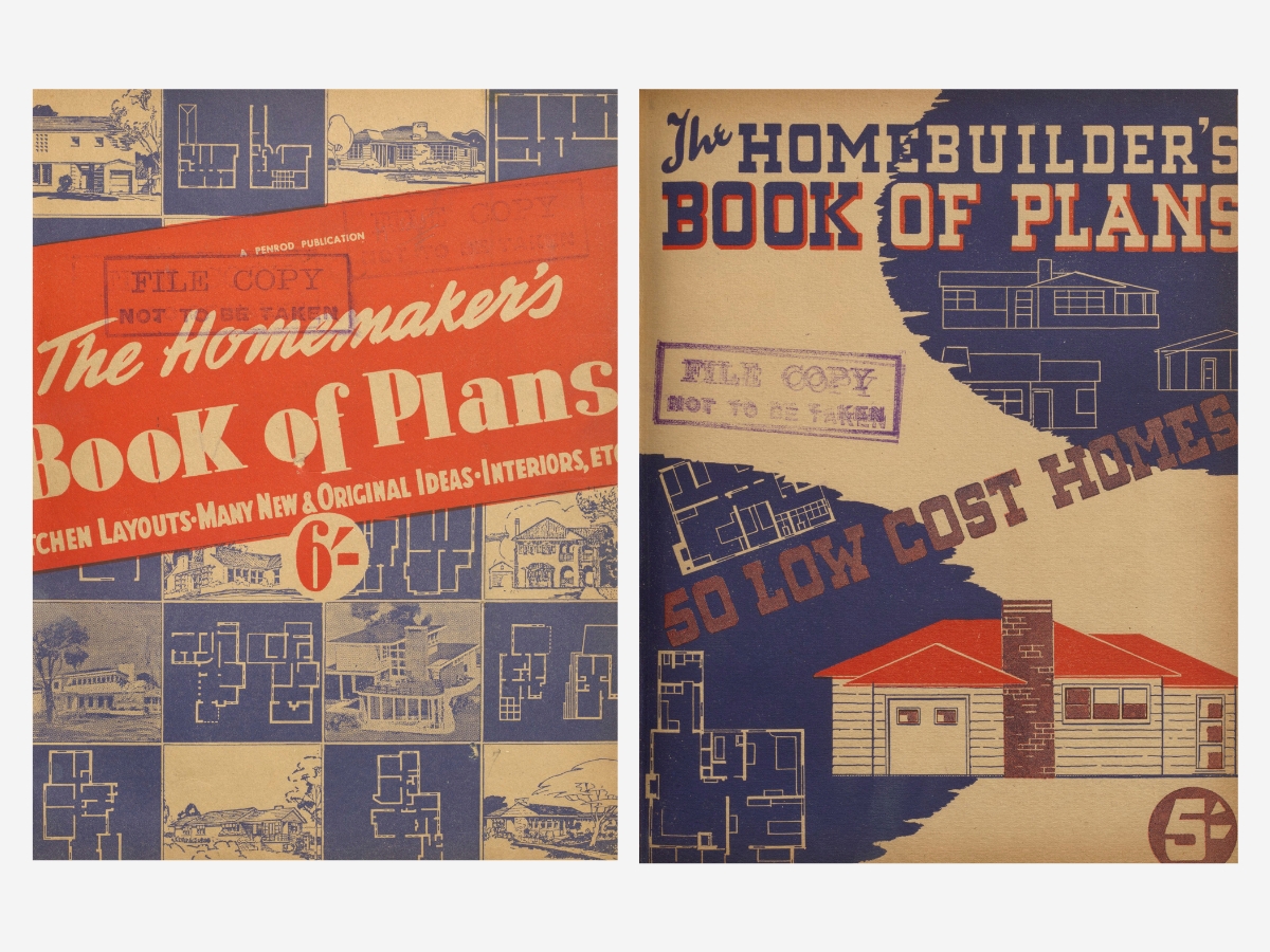 Two covers of The Homemaker's Book of Plans