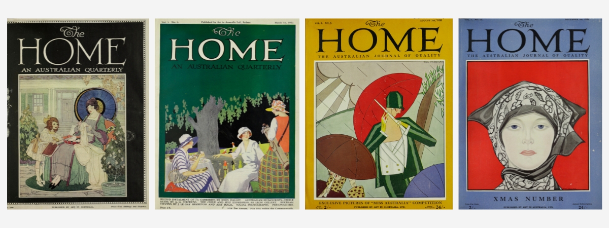 Four covers of The Home