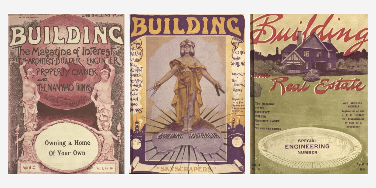 Three covers of Building
