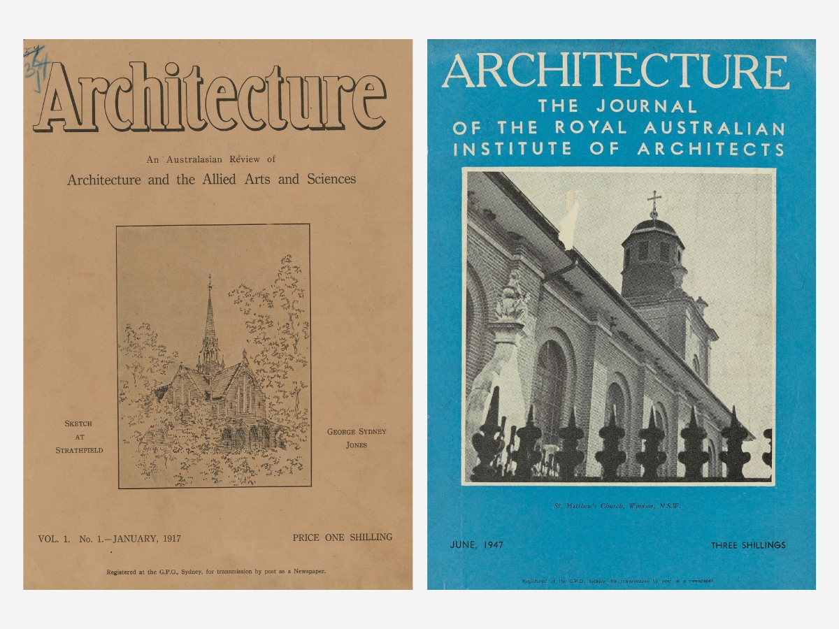 Two covers of Architecture