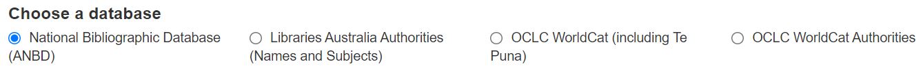 Choose a database to browse