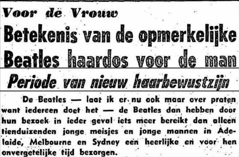 A newspaper article written in dutch