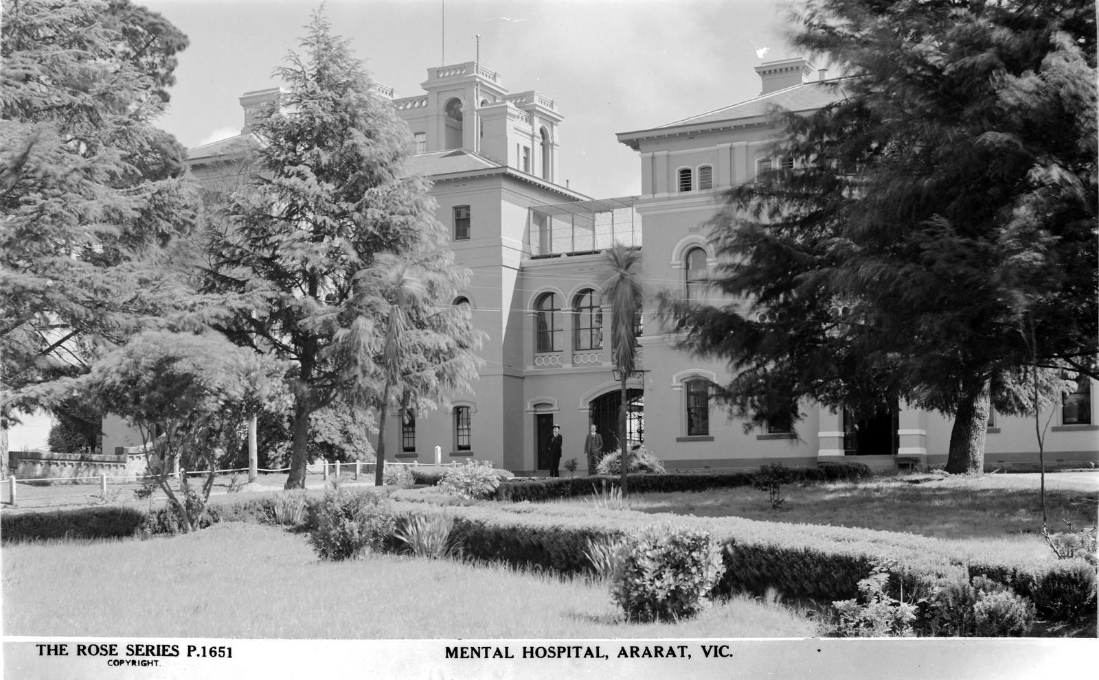 A front view of the Ararat Asylum