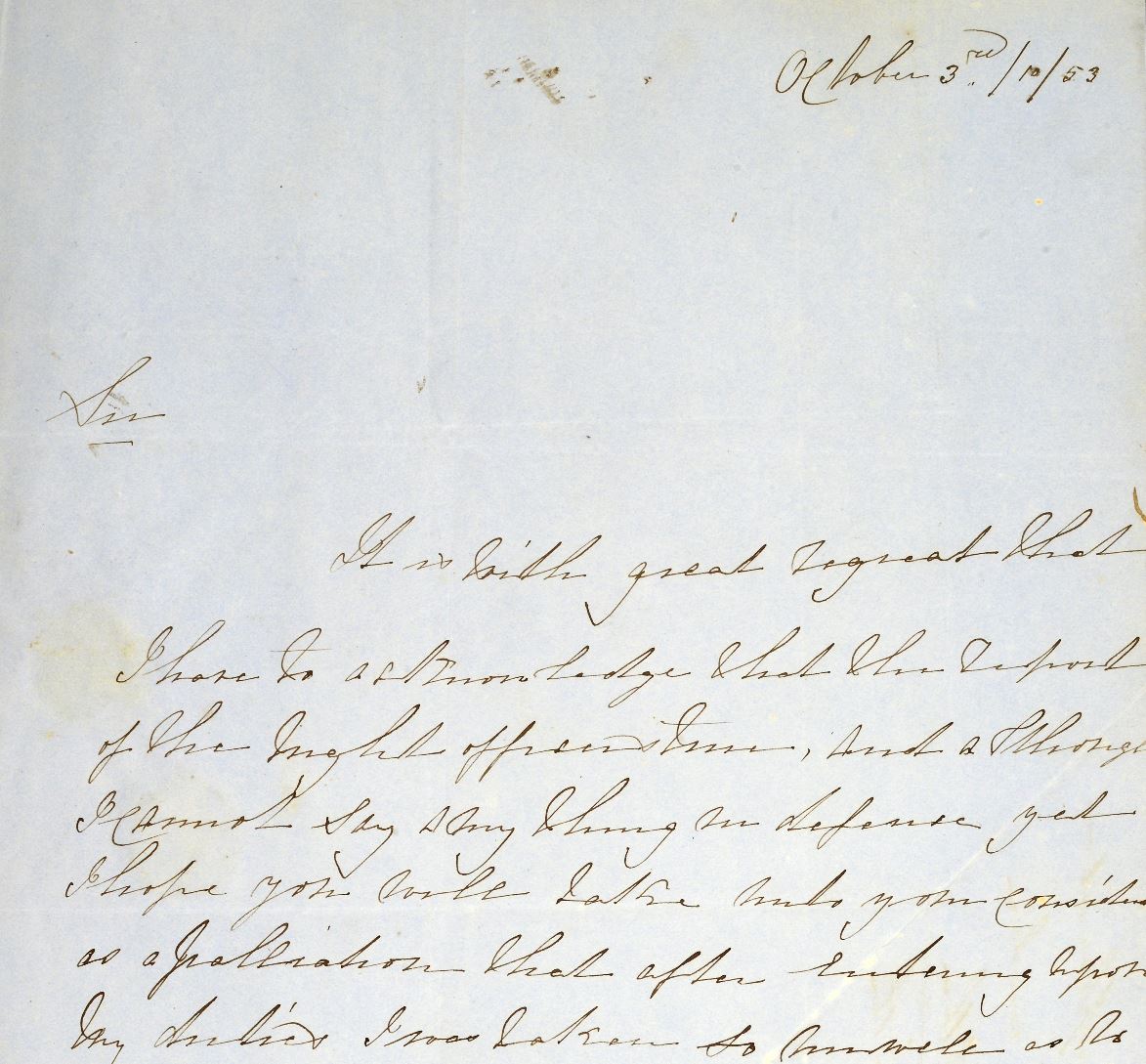 An aged page with cursive handwriting
