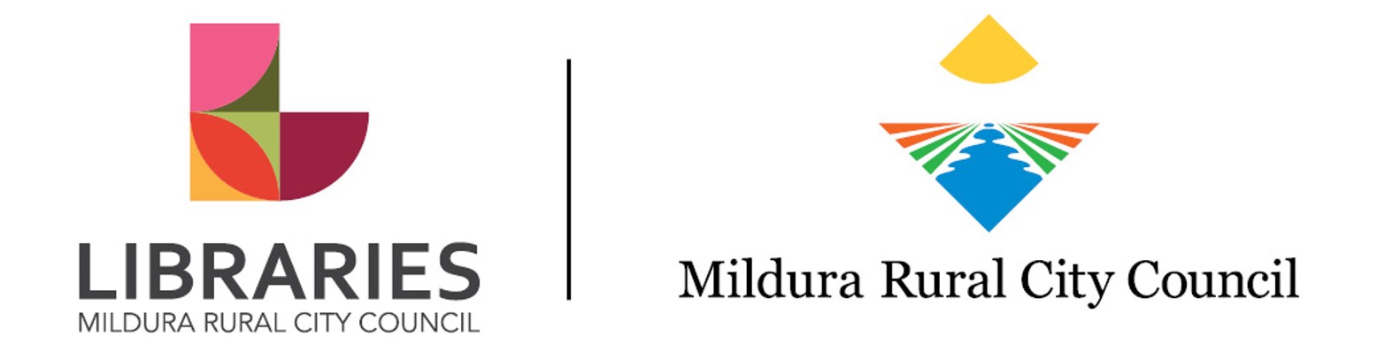 Logos for Mildura Rural City Council and Libraries
