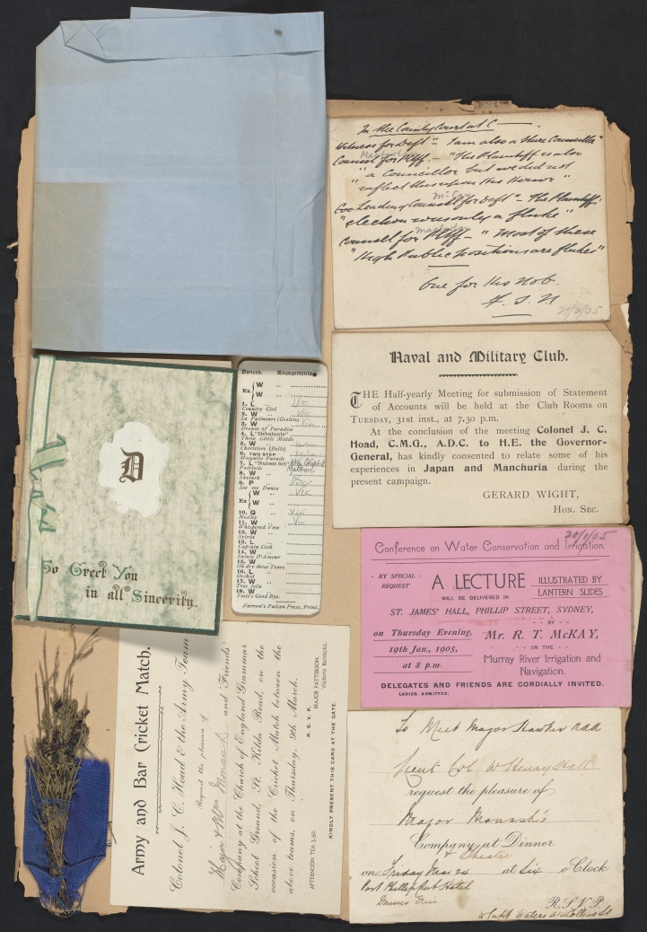 Image of Monash personal scrapbook page