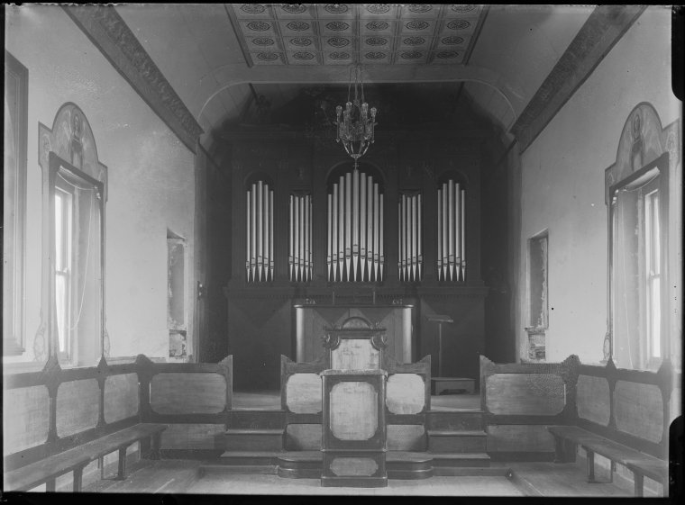 Image of the cathedral organ at New Norcia