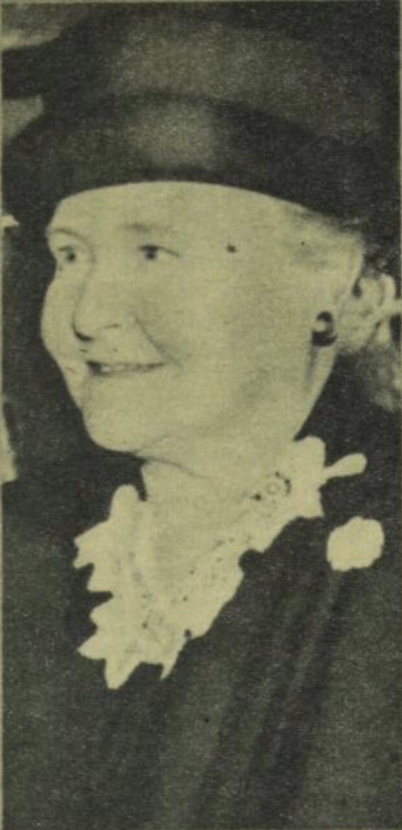 A photograph from a newspaper of Lilian. 