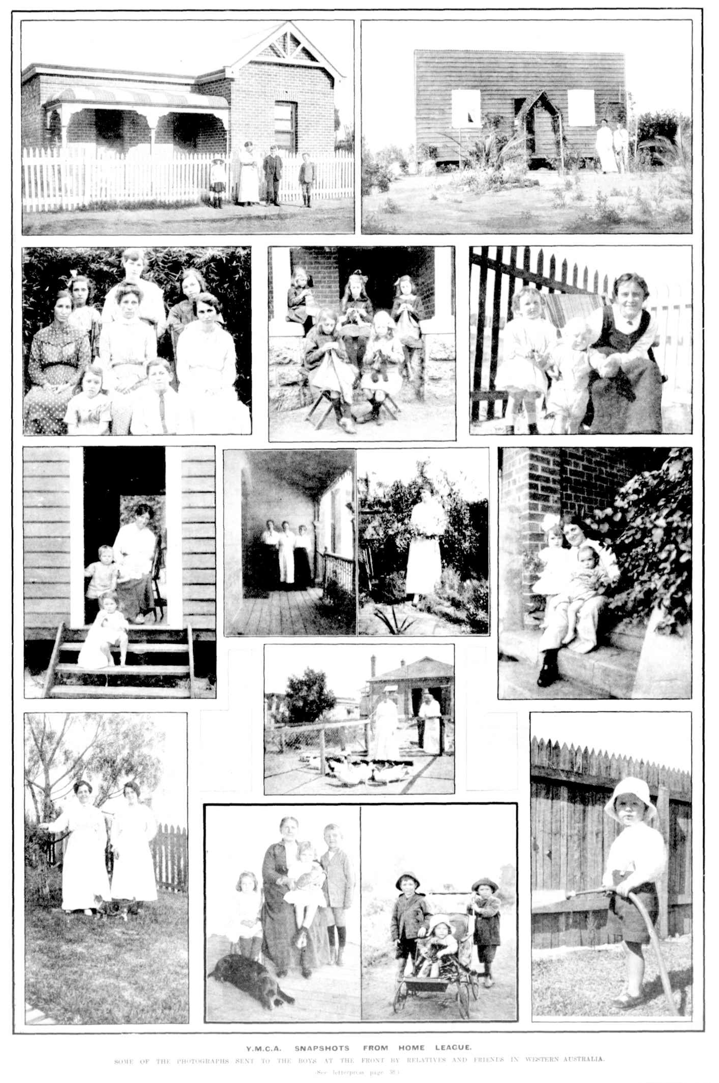 newspaper page with a series of photographs