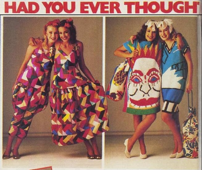 Clothing designs inspired by Luna Park.