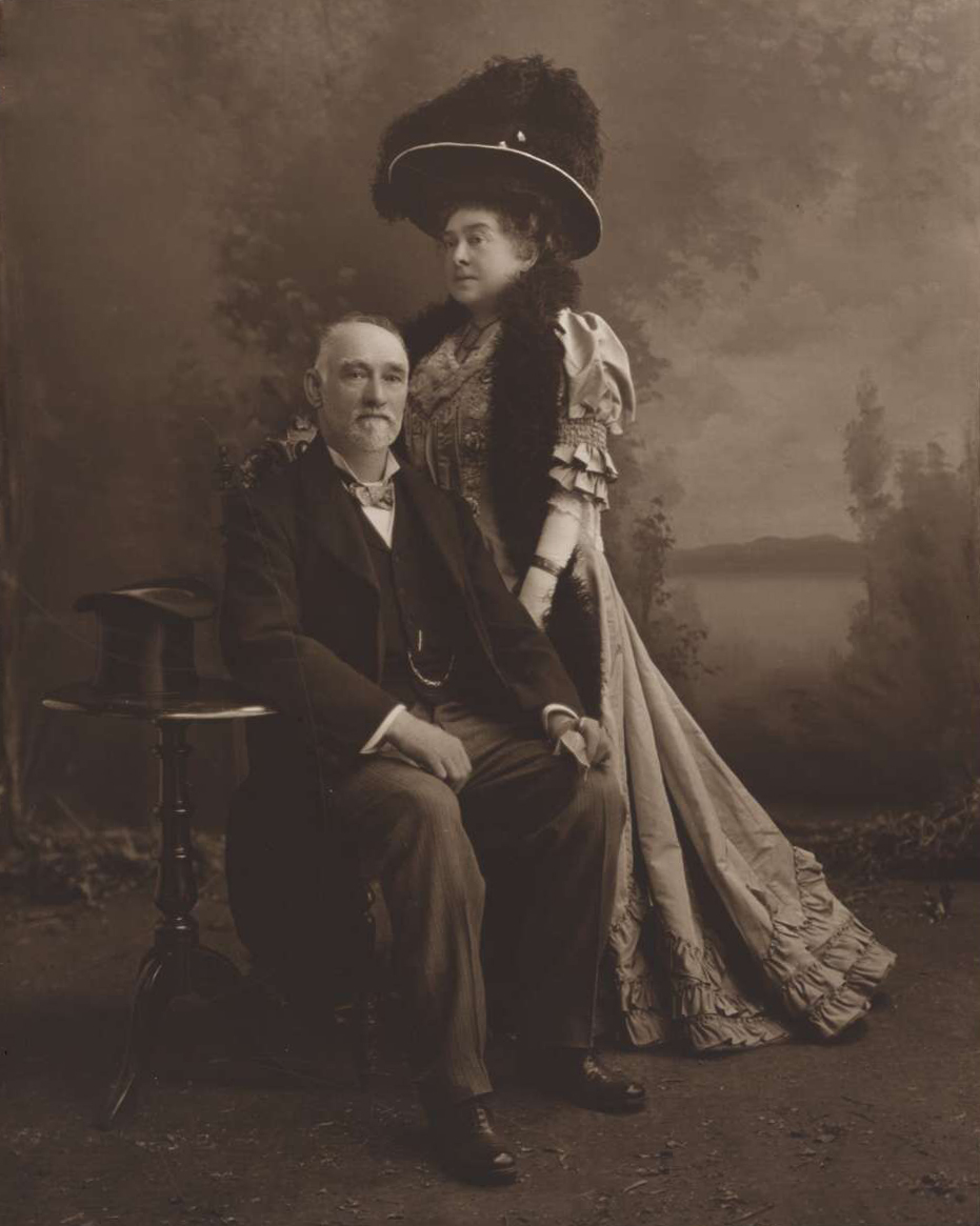 Portrait of Edward Augustus Petherick and his wife Mary Agnes Petherick