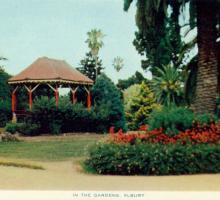 Coloured postcard - In the Gardens, Albury, 1955 - AlburyCity Collection ARM 10.306