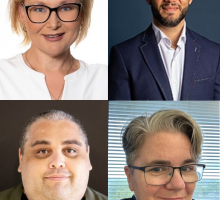 Portraits of Honorary Research Associate Bep Uink, Dr Andrew Farrell, Professor Sandy O’Sullivan, Professor Corrinne Sullivan and Professor Braden Hill