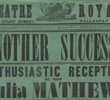 Playbill for Theatre Royal