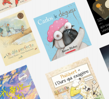 A selection of book titles all in languages other than English. 