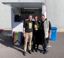 Andy de Groot and other members of the Queer Food team 